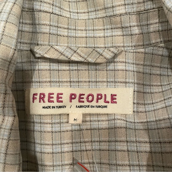 NWT Free People Cali Plaid Blazer - Picture 11 of 12